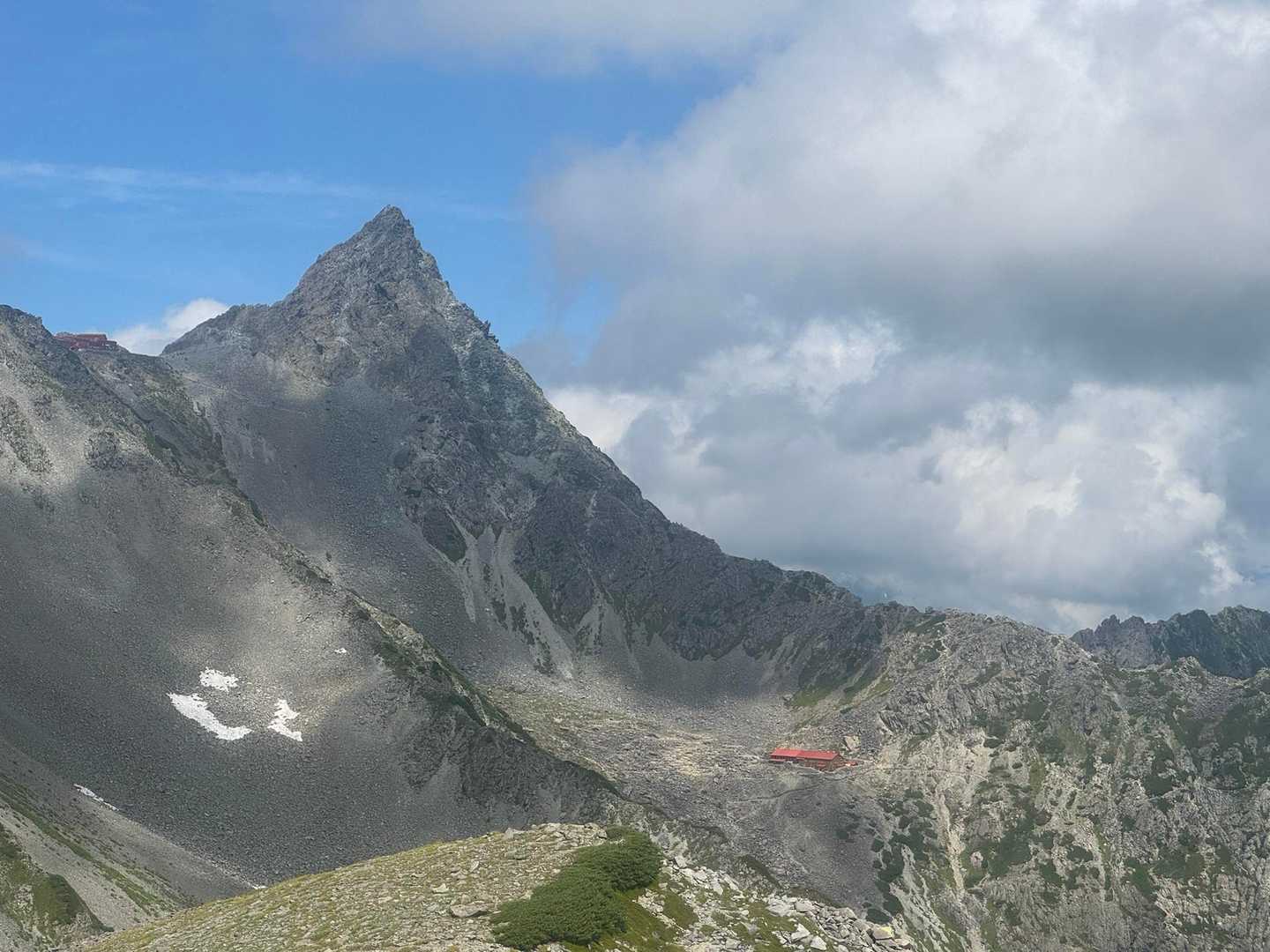 飛騨乗越-大喰岳-中岳-南岳-長谷川ピーク-北穂高岳北峰- 縦走コースの写真