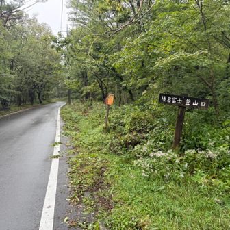 北西側の登山口に下山し、蛇ヶ岳方面へ