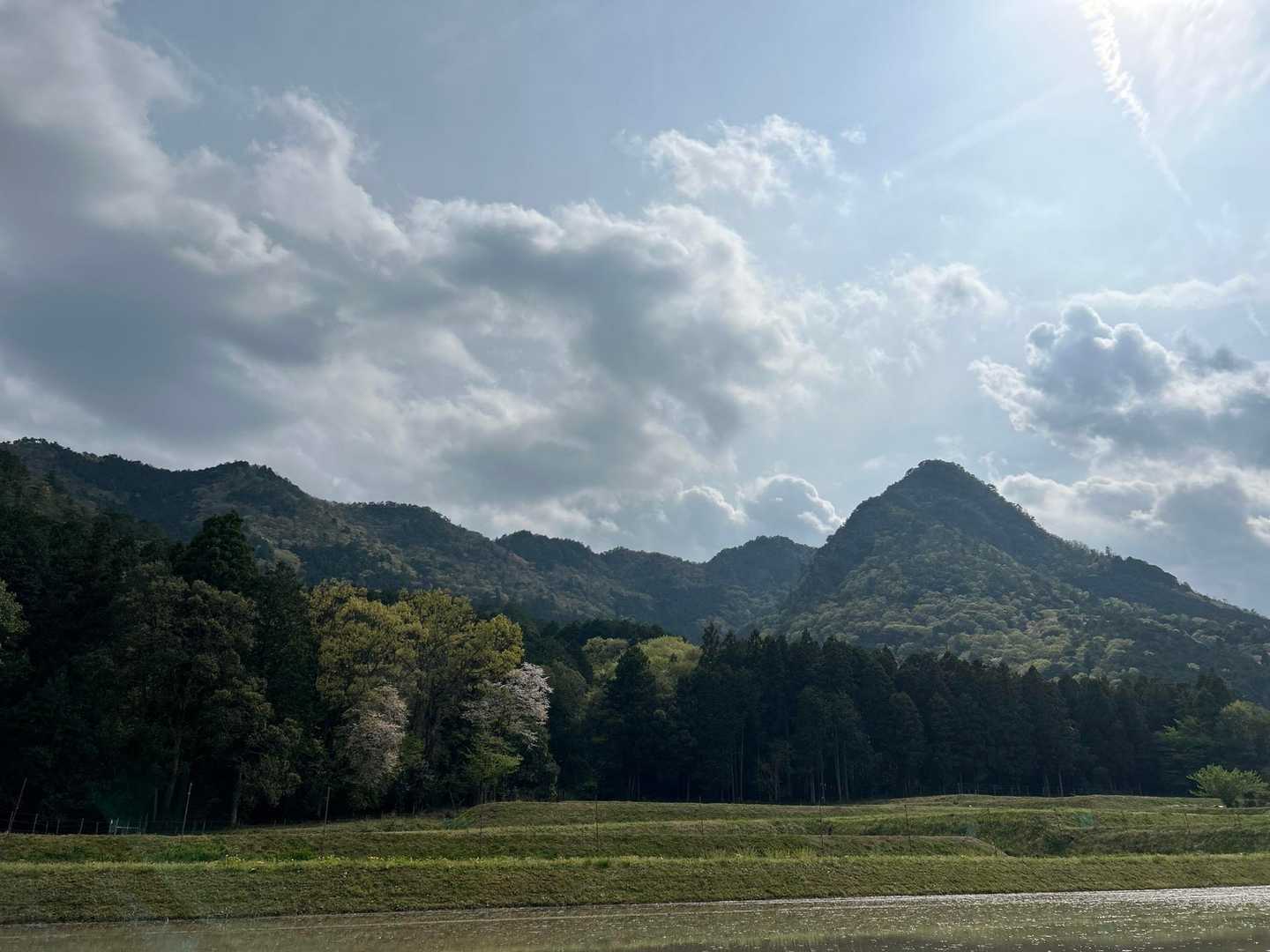 下山してからの三尾山。
かっこいいです🎵