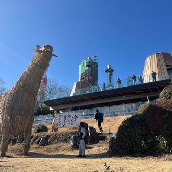 テラスはたくさんのハイカーで賑わってました。
遠足らしき団体もいましたね