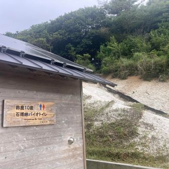 駐車場横、登山口