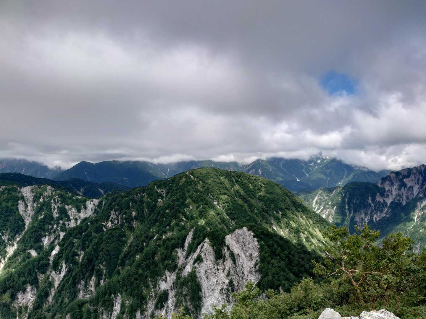 七倉岳-船窪乗越-船窪岳 往復コースの写真