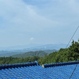 駒高からの富士山・・・見えん😭