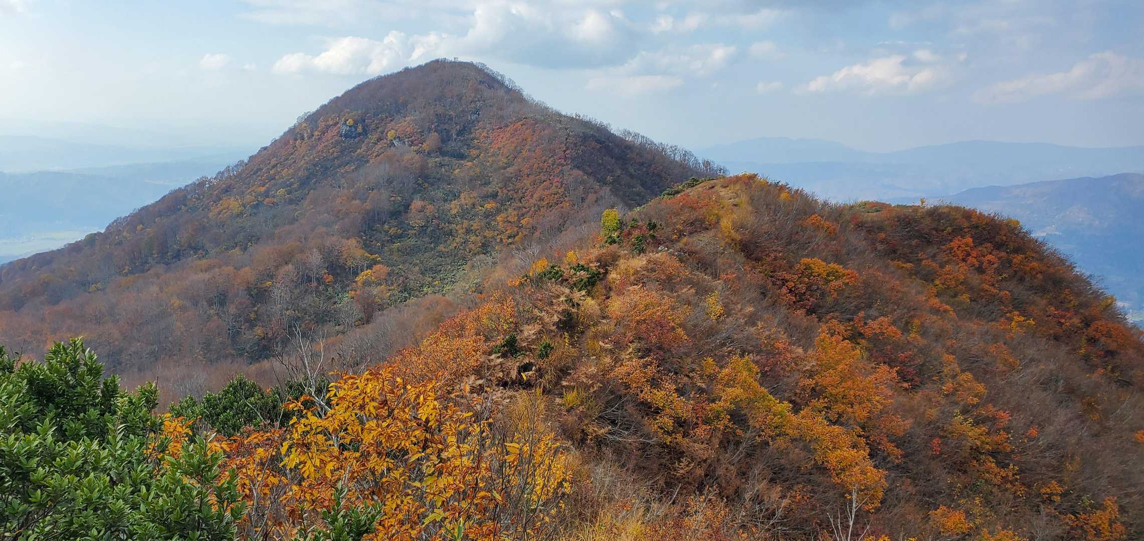 下権現堂山を振り返る。