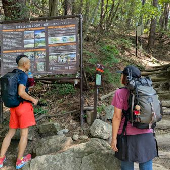 登り始めてから
１時間ちょっと🤔
ココは
矢立石登山口✨

ここにも数台の車🚗🚙🚐
あれ～😂
やっと登山口？？🤣