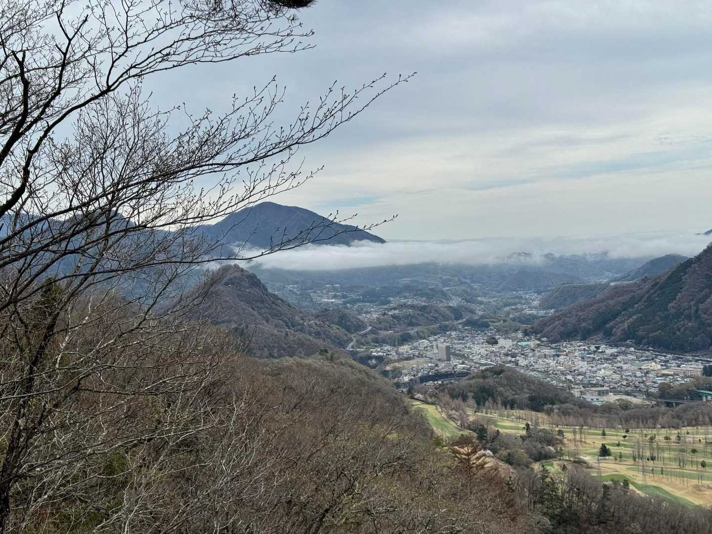 雲海の向こうに扇山🪭。
雨上がりもまた一興です。