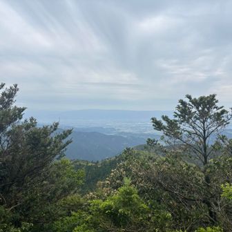 今日は残念な山頂からの風景