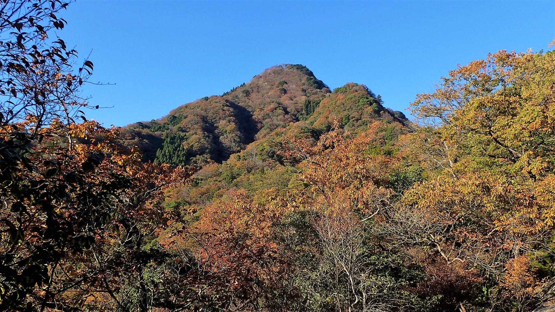 頂上と地蔵岳を振り返ります