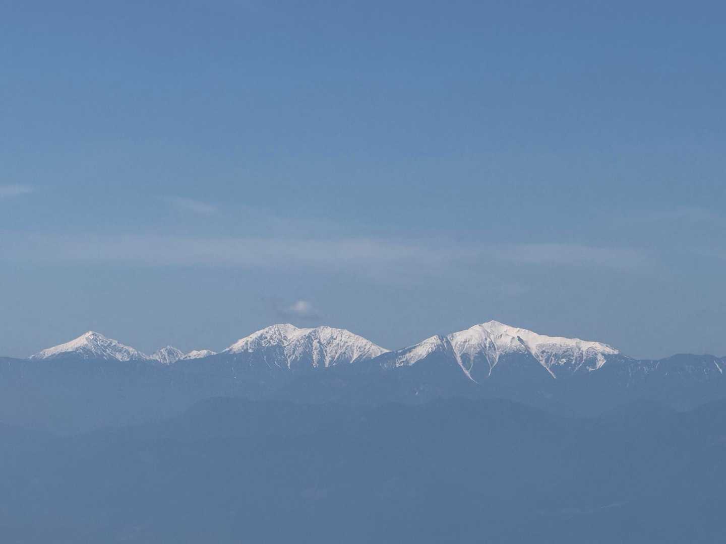 荒川三山と赤石岳