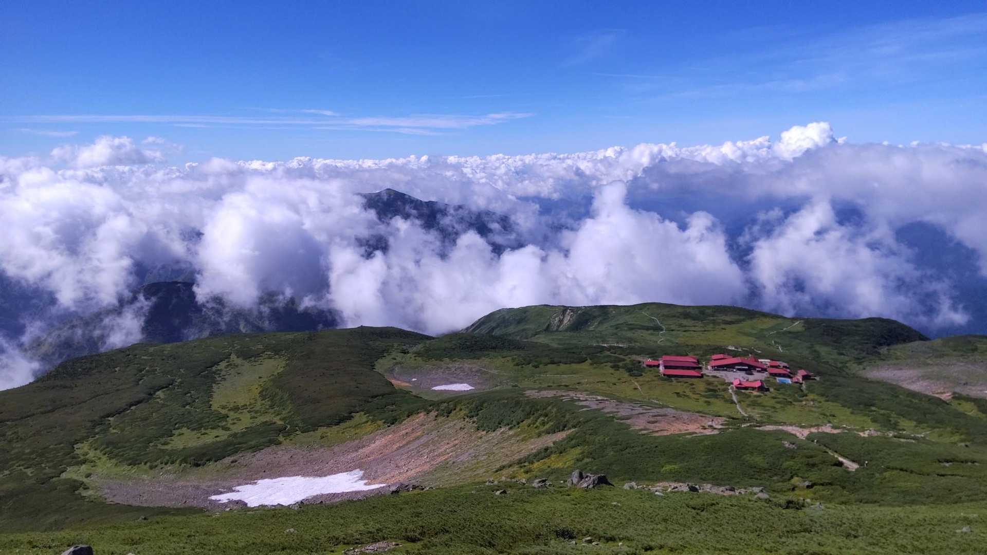 別山方面の湧き立つ雲。
これはこれで乙なのです(^.^)