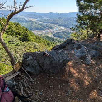 柚ヶ嶽の山頂標識