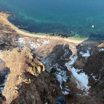 超慎重に
冬靴滑るから