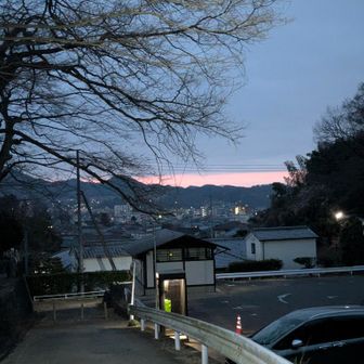 吾妻公園🅿️戻りました。
オレンジじゃなくて淡いピンク色だなと🩷