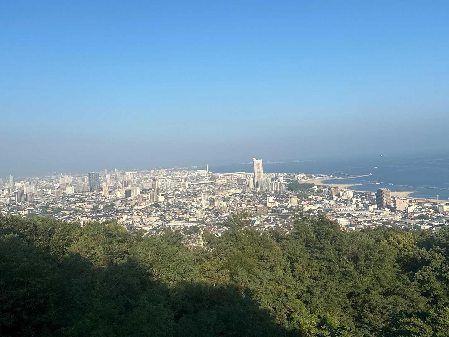 展望台まできた😊
神戸方面😊