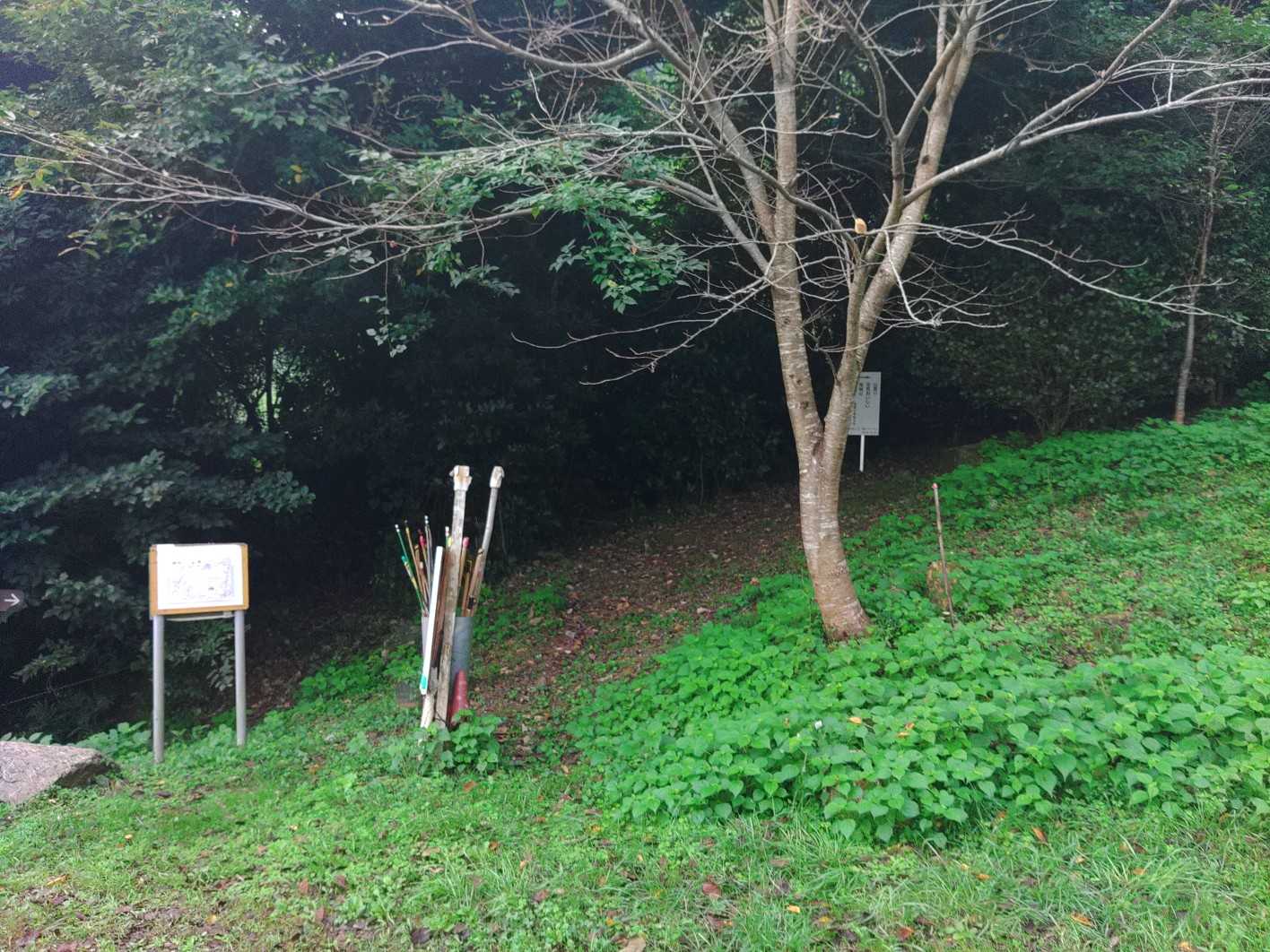 駐車場に止めて 南原登山口より