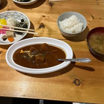 小屋の夕食🍽️
