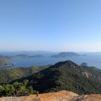 沢山の🏝️島があって　　穏やかな景色