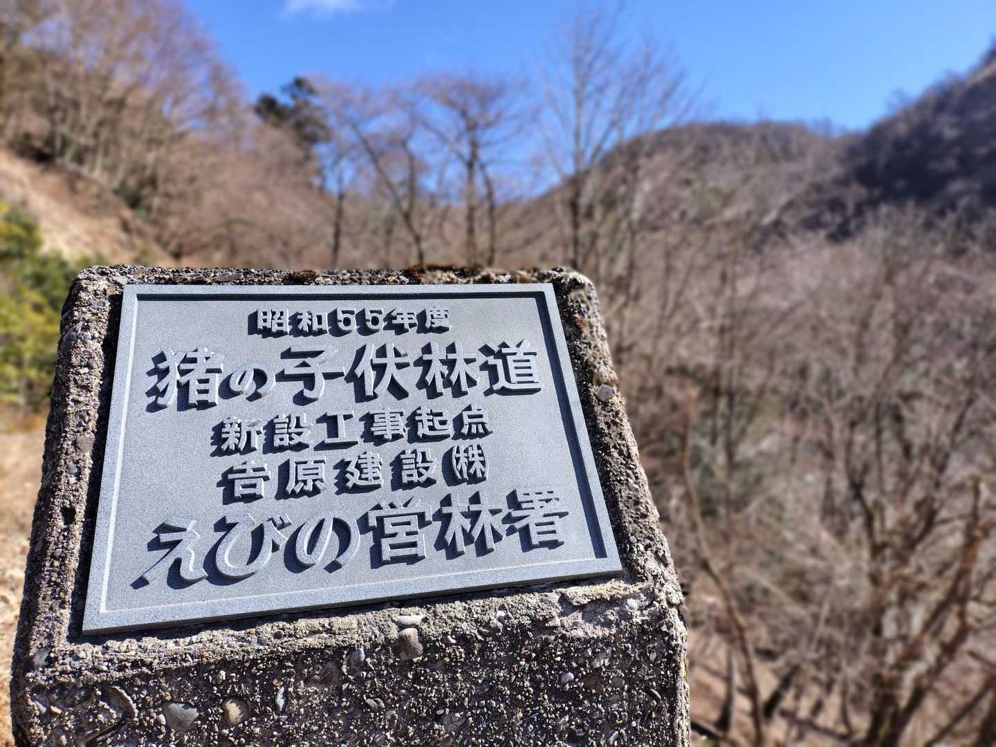 林道の名残り