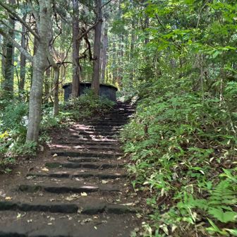 護国神社近くの登山道駐車場は無料でした
トイレあり(登山道にも何ヶ所かあります)
お腹パンパンでも安心😅