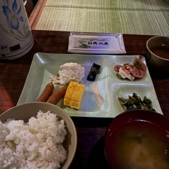 朝ごはんも美味しい