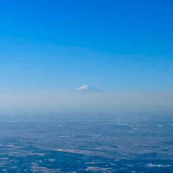 山頂からの眺望✨
靄の彼方に富士山が🗻
まるで下界と天界を分けるような孤高なお姿✨
やっぱり富士が見れると嬉しい☺️