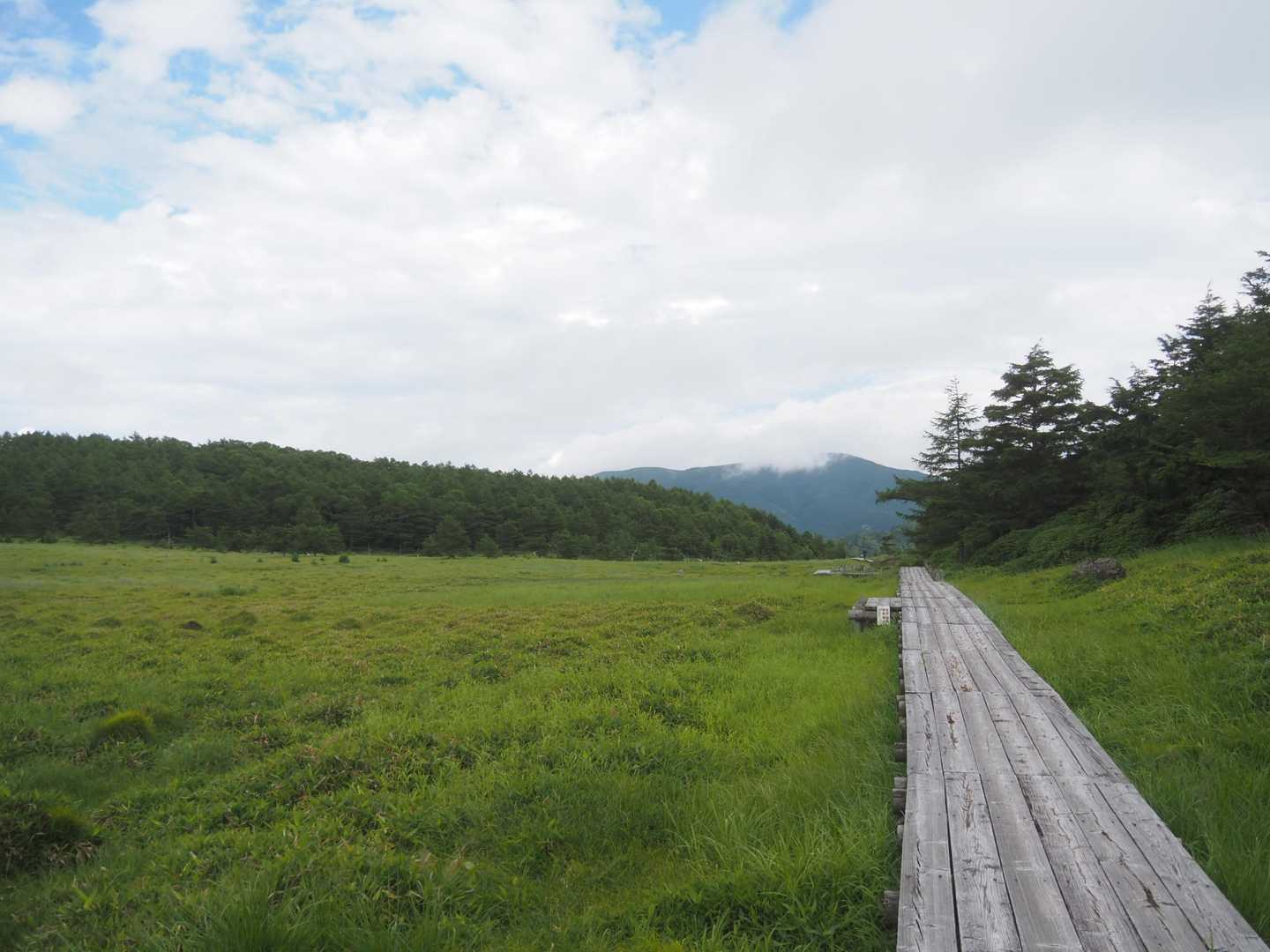 篭ノ登山-池ノ平湿原入口-雷の丘-雲上の丘-見晴岳-三方ヶ 縦走コースの写真
