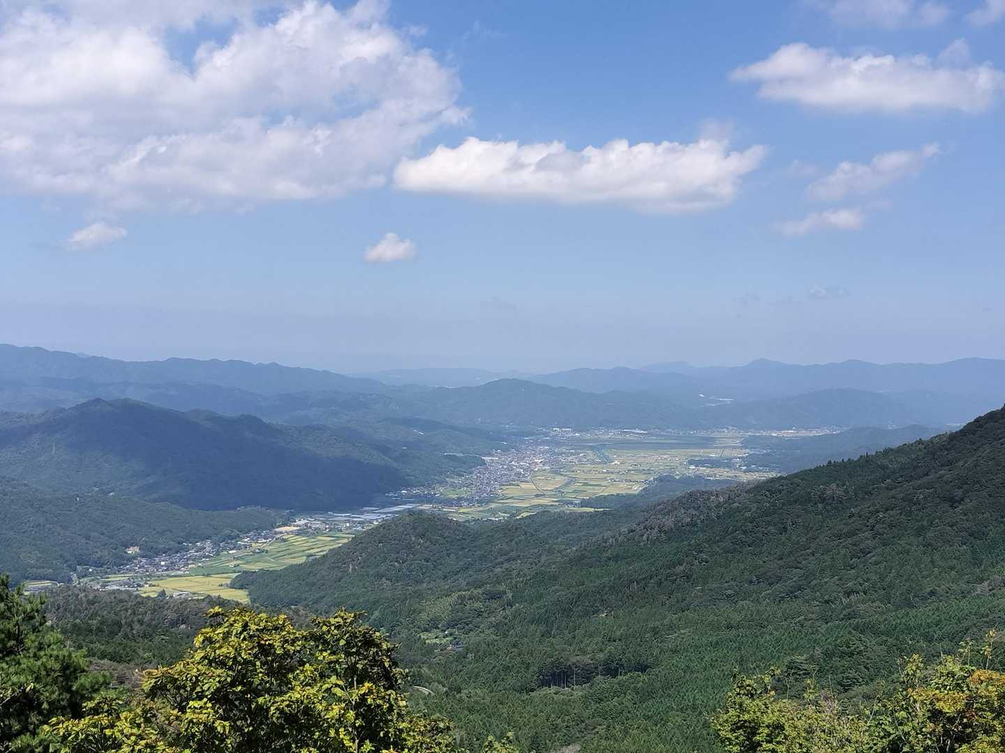 与謝野町が見えます。