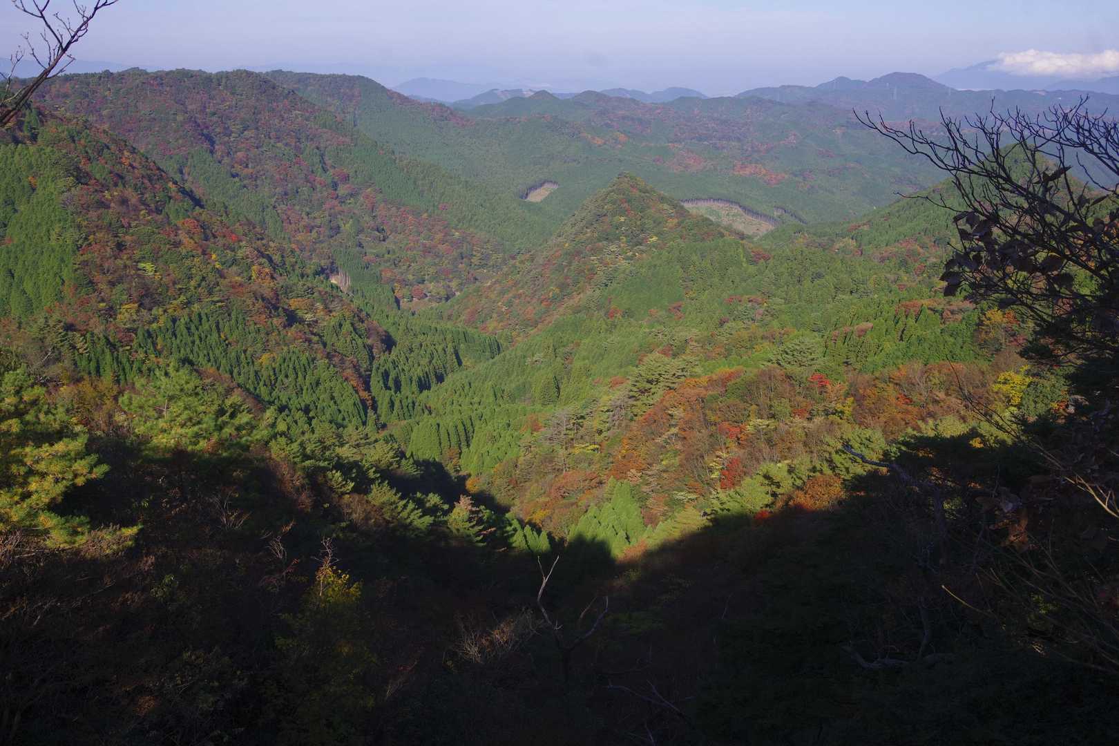 紅葉けっこう下の方まで色付き始めている