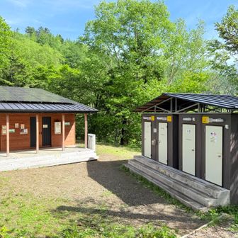テント場が新設されていました
下山も走れるところだけ走って終了！