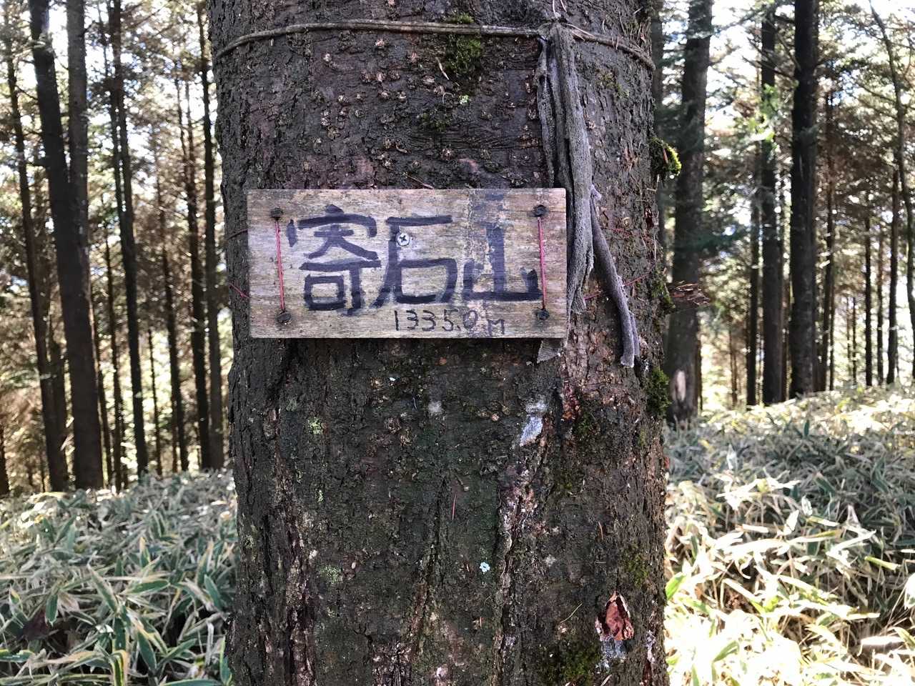 寄石山　1335.0m 三等三角点