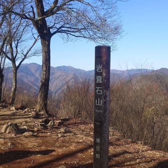 今日も綺麗に川苔山や棒ノ折山が見えます