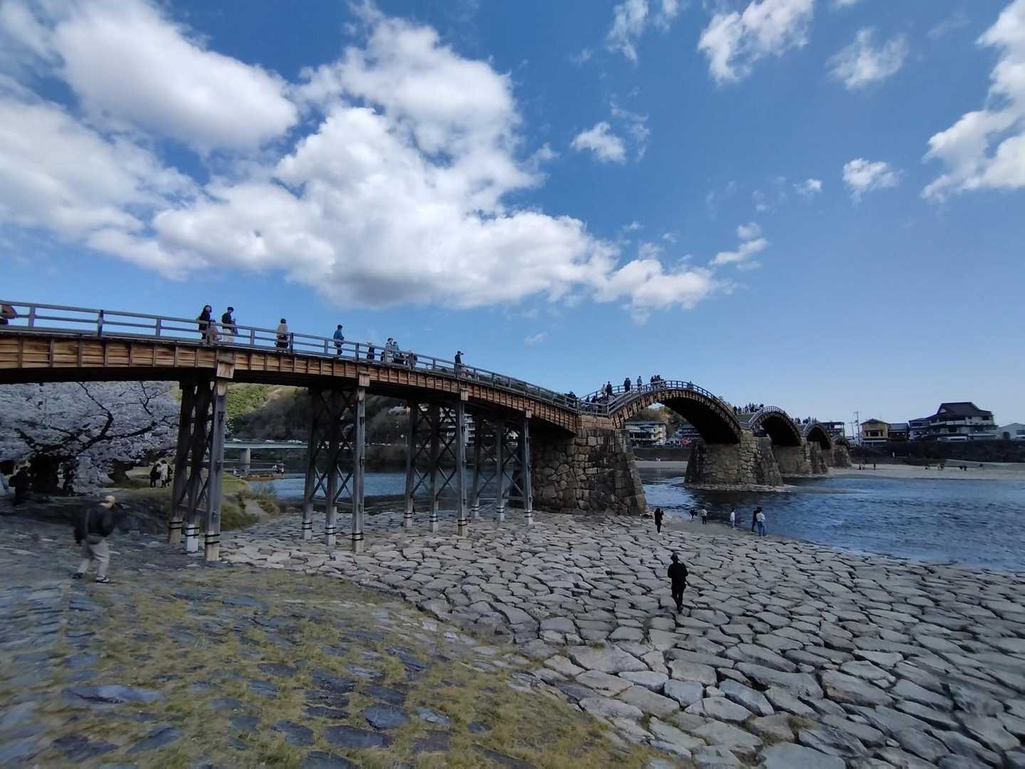 錦帯橋-岩国城ロープウェー 山麓駅-岩国城ロープーウェー  往復コースの写真