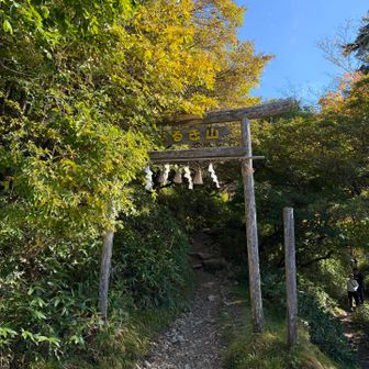 ようやく登山開始。剣道ルートから