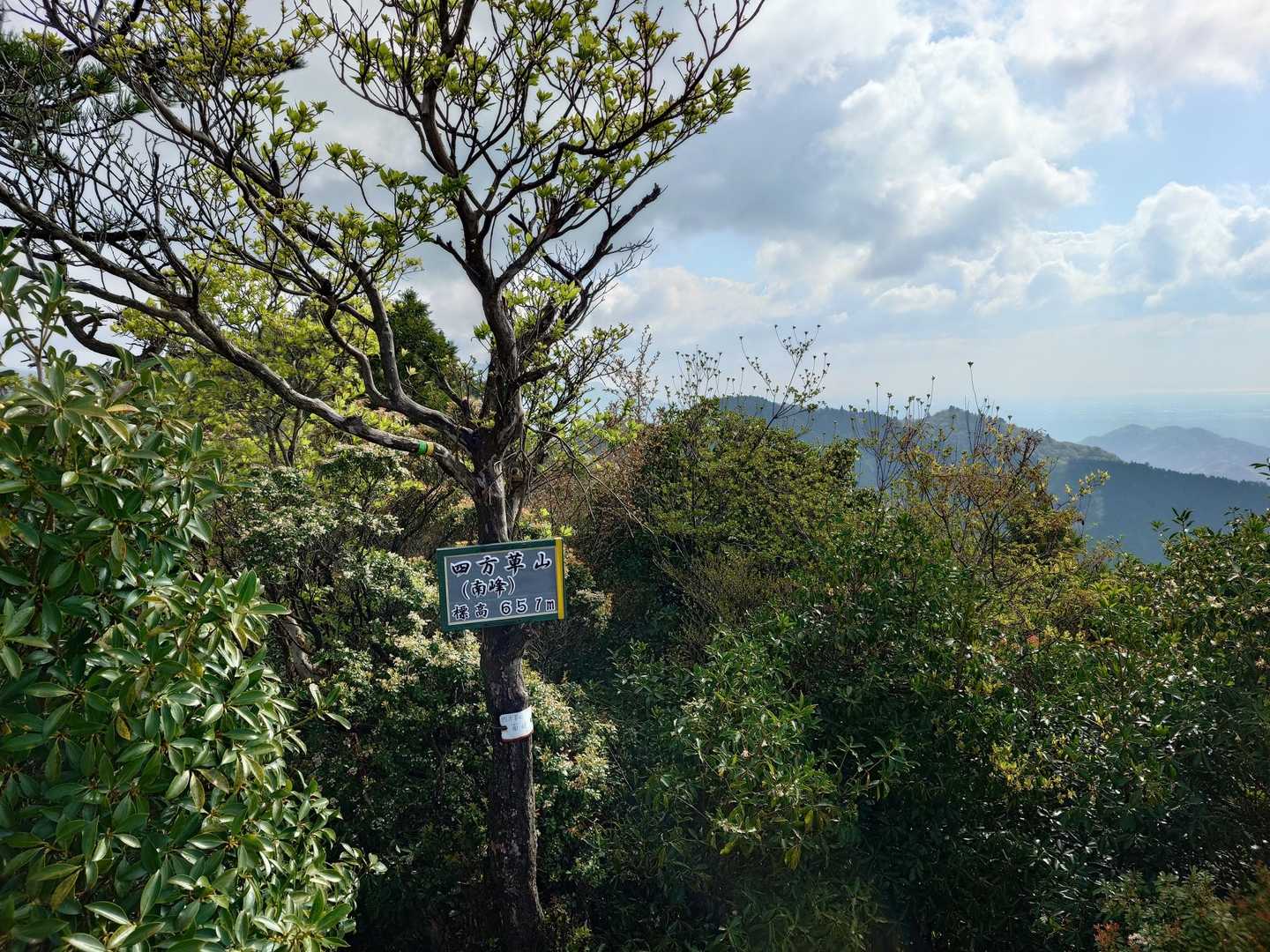 四方草山（南峰）
少し広くなっていて、景色も良いです。