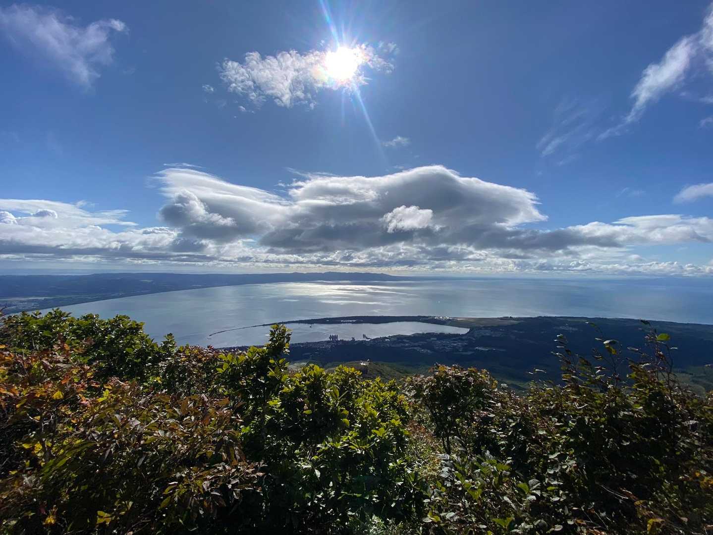 陸奥湾が綺麗に見えます