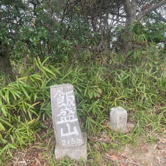 飯盛山に着いちゃった。愛宕山を飛ばしてしまった