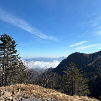 槍穂高が見えるね
