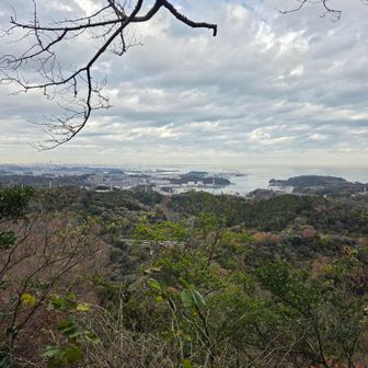 矢落山（乳頭山）山頂から追浜、八景島方面