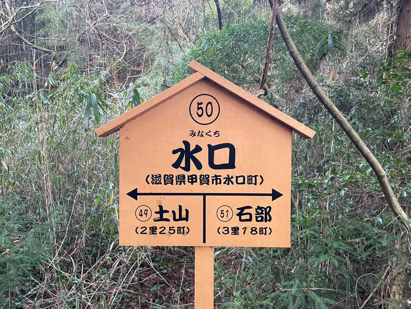 今日は50番の「水口」まで

次のお山🔜日向山へ