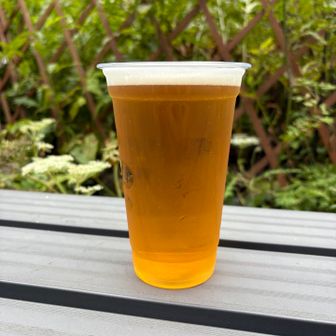 カップに入った生ビールが飲めるなんて🍺