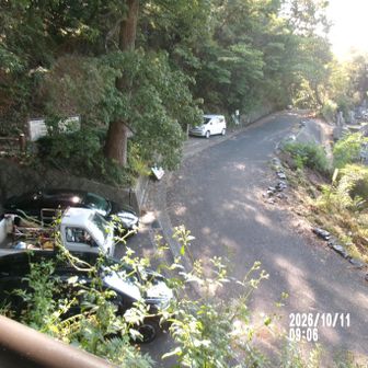 農道のⓟ登山口