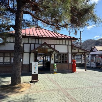 長瀞駅到着。ゴールです。あっという間だった！