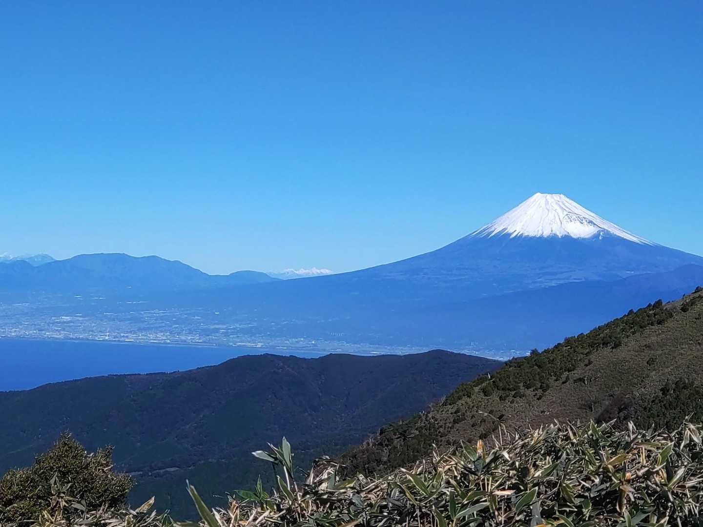 大曲茶屋バス停-土肥峠-伽藍山-古稀山-達磨山-小達磨山- 縦走コースの写真