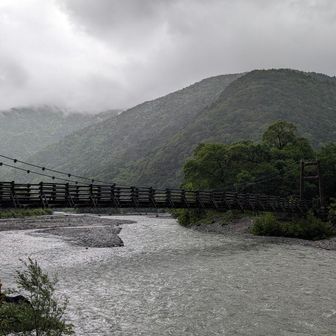 明神橋と梓川