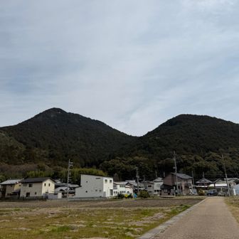 振り返って近江富士と女山