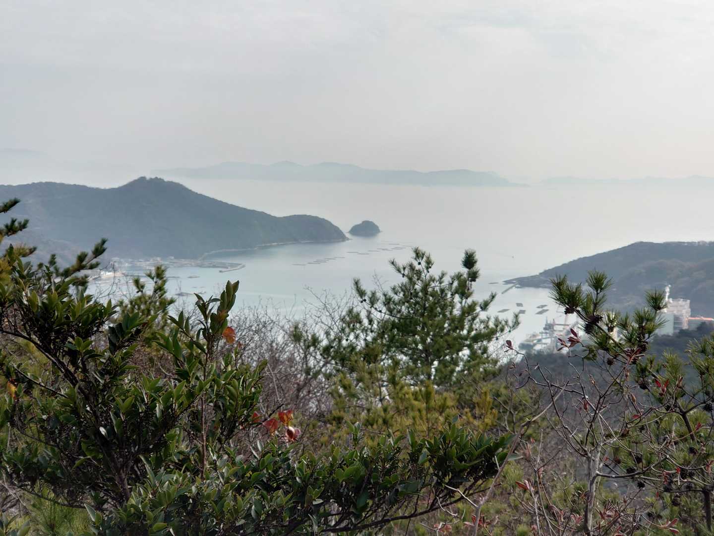 小高取峠山からの展望です｡ 海の眺めが良いですね。