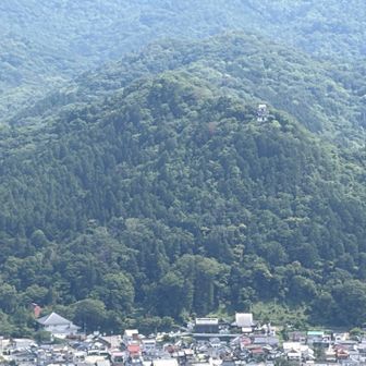 古城山　さっきまでいた所