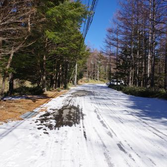 駐車場に帰還したぁーー
短い距離だけど、なかなかタフな登りで疲れた