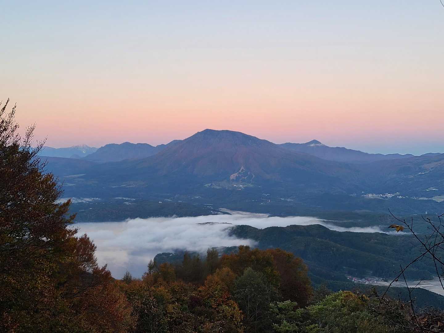 空が染まります