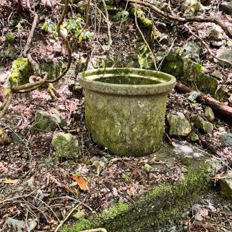 上の民家の井戸なのか？
ただの貯水槽にも思える